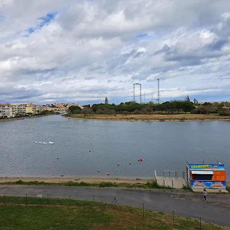 公寓 Amoureva B34, T3, Vue Mer, Piscine, Parking, Clim 阿格德